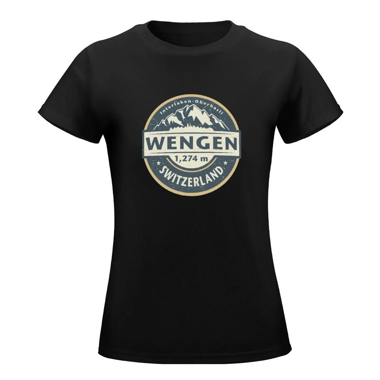 Wengen, Switzerland T-Shirt lady clothes cute clothes female t-shirts for Women pack