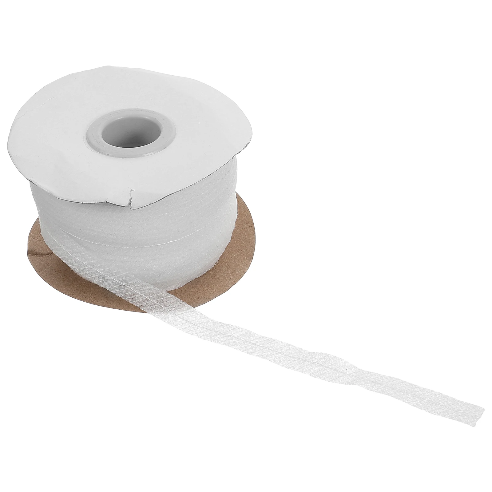

100m White Non-woven Fusible Interfacing Strip with Center Line for Sewing Clothing Lining Home Decor Single-sided Easy Melting