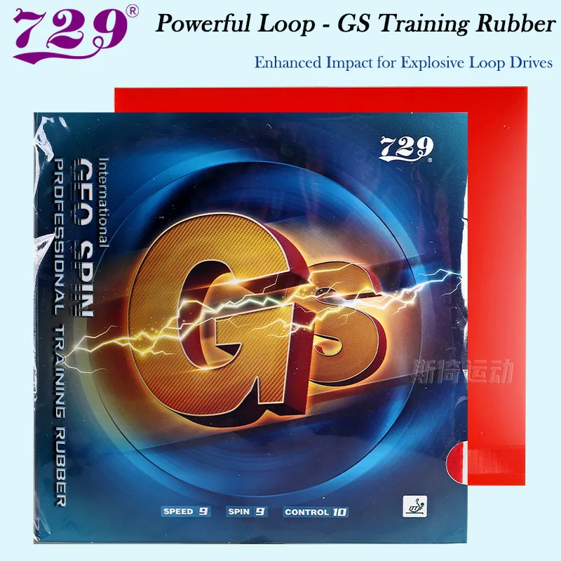 

Friendship 729 GS GEO SPIN Table Tennis Rubber Professional Training 729 GEOSPIN Ping Pong Sponge Rubber Soft and Good Control
