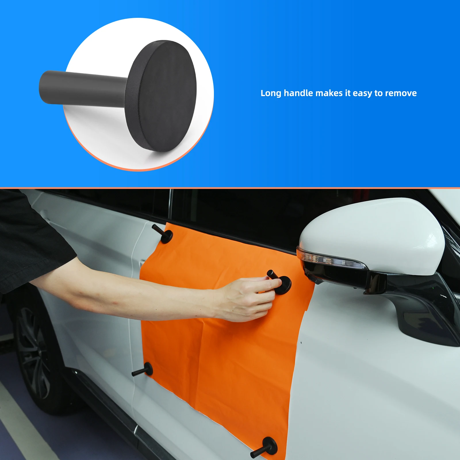 FOSHIO Strong Magnet Holder for Carbon Wrapping Film Car Vinyl Window Tint Magnetic Gripper Sign Make Graphic Magnet Fixer Tool