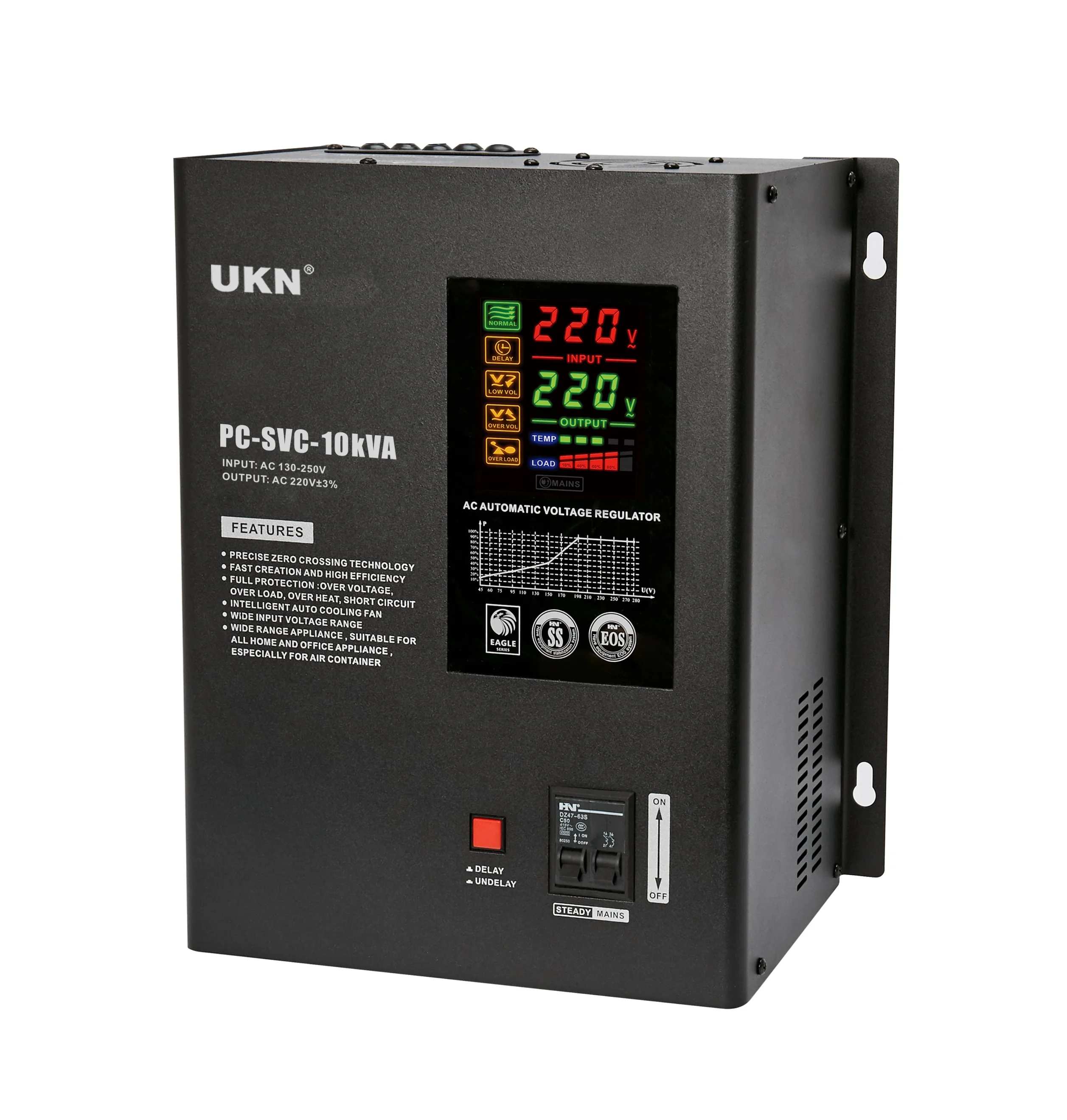 Servo motor control voltage regulator 10kva transformer with single phase household appliances usage