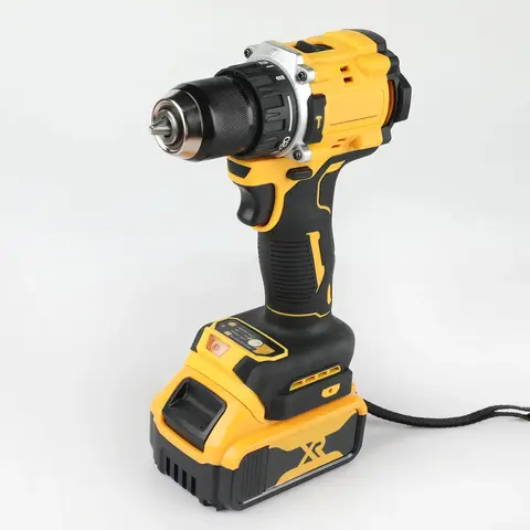 Lityum Pil 20V Şarj Edilebilir Fırçasız Kompakt Elektrikli Tornavida El Matkabı Darbeli Matkap DCD805