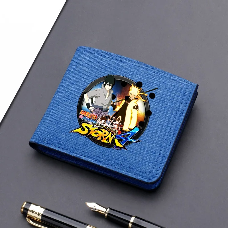 Naruto Wallet Men Sasuke Sakura Cartoon Anime Pattern Portable Purses Unisex Cute Purse Women Creative Wallets Party Gifts New'
