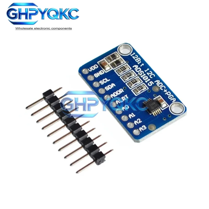 GHPYQKC ADS1015 Ultra Small 12-Bit ADC Module High Precision Analog to Digital Converter Board for Arduino