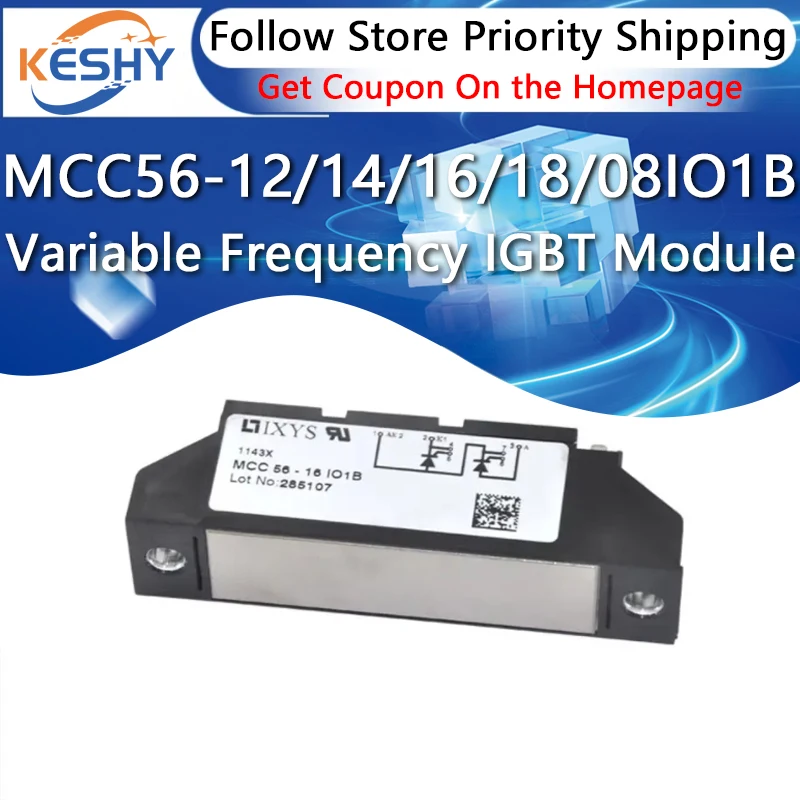 MCC56-12IO1B MCC56-14IO1B MCC56-16IO1B MCC56-18IO1B MCC56-08IO1B New and Original IGBT Module Variable Frequency Driving IC Chip