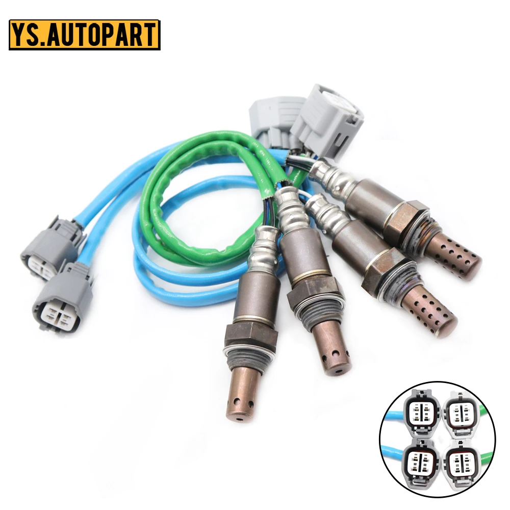 6R83-9F472-AC 6R83-9G444-AB 4pcs Up+Downstream Air Fuel Ratio Lambda O2 Oxygen Sensor For Jaguar XJR XJ8 Vanden Plas 2005-2007