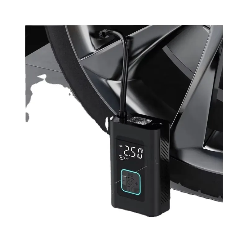 

SXLL Portable air pump car tire inflator with pressure gauge