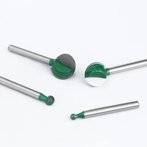 LAVIE-Yuvarlak Shank, Top Burun Oyma Bit, Yönlendirici Bit için Ahşap Koy, CNC Freze makinesi, Yarıçapı Çekirdek, tungsten Karbür, Tungsten karbür, 3mm veya 6mm Shank, 1 Adet 8 en çok satılan, freze bıçağı, 3mm ahşap - №8