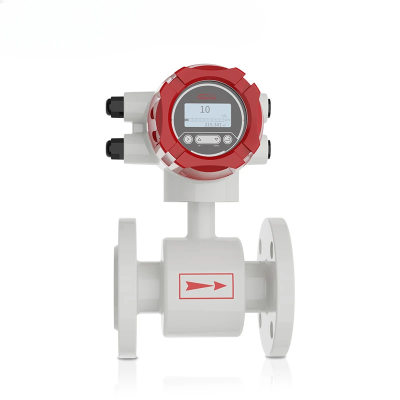 

American-controlled flowmeter intelligent electromagnetic flowmeter industrial sewage wastewater slurry large-diameter pipeline