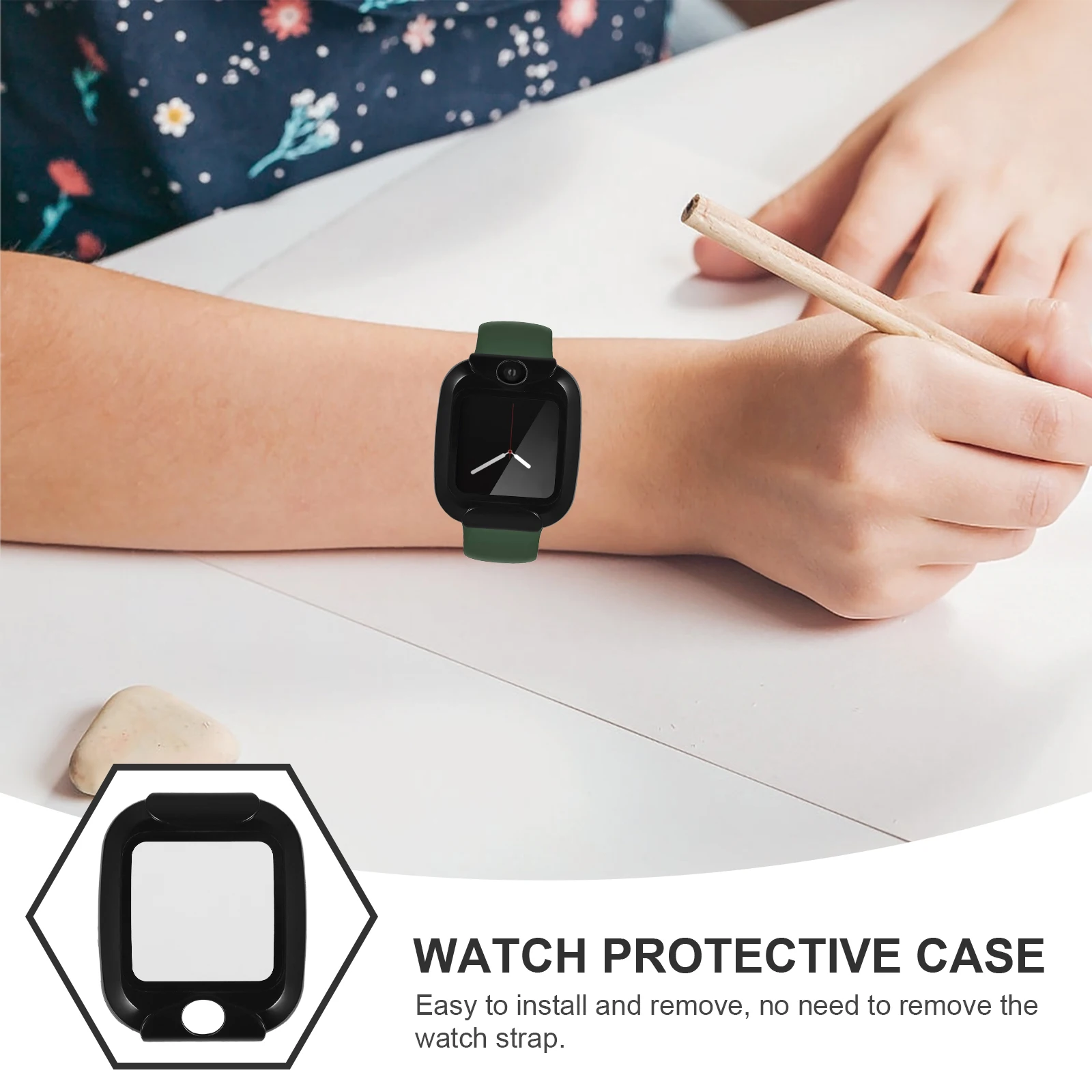 

Watch Shell Protective Case Cover For Smartwatch Compatible With Xplora Xgo2 Anti-Scratch Shockproof Edge Protection Screen