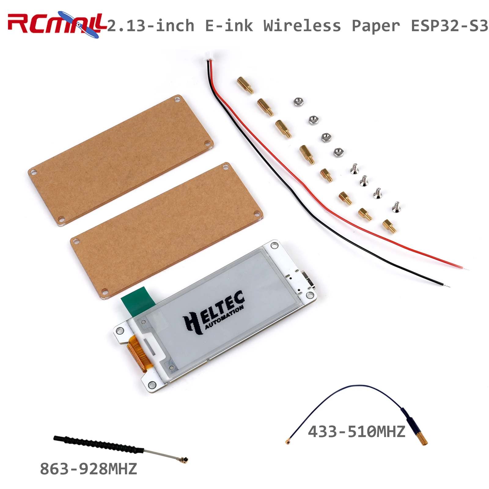 For Meshtastic LoRa ESP32 Wireless Paper with 2.13-inch E-Ink Display ESP32-S3FN8 SX1262 Development Kit Compatible with Arduino