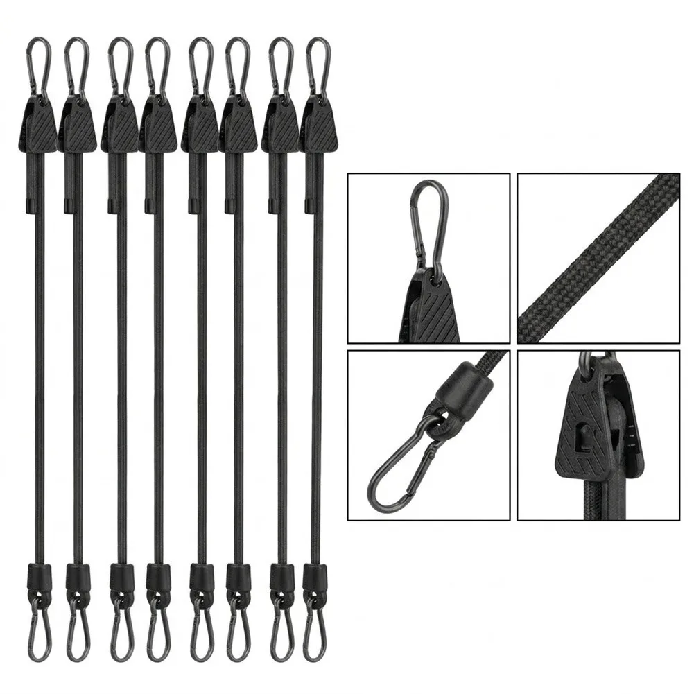 Bungee Cords 36 pcs 7 to 36 Inch Adjustable Length Natural Rubber Elastic Rope with  Bungee Cords 36 pcs 7 to 36