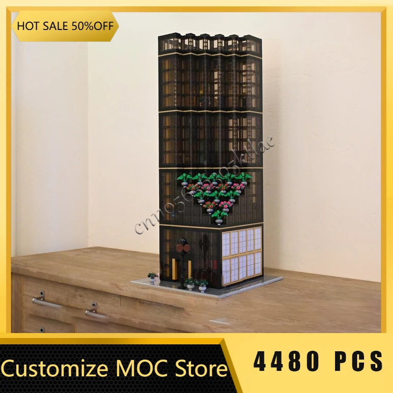 4480 أجزاء MOC مدينة عرض الشارع وحدات شفافة ناطحة السحاب نموذج العمارة بنة الاطفال تجميع الطوب اللعب الهدايا #1