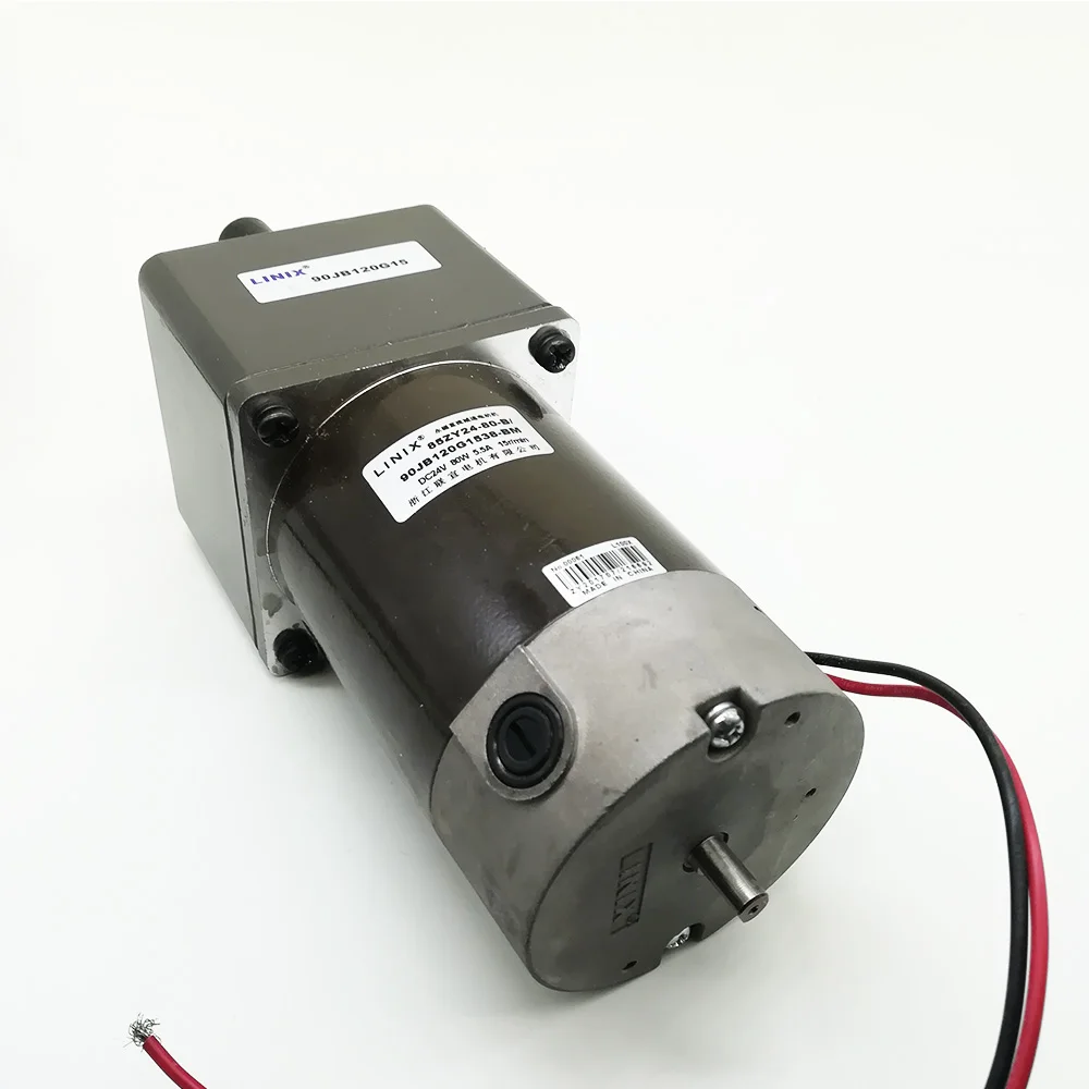 

Motor 80W DC Gear Motor 85ZY24-80-B/90JB120G1538-BM 15mm Double Shaft Motor
