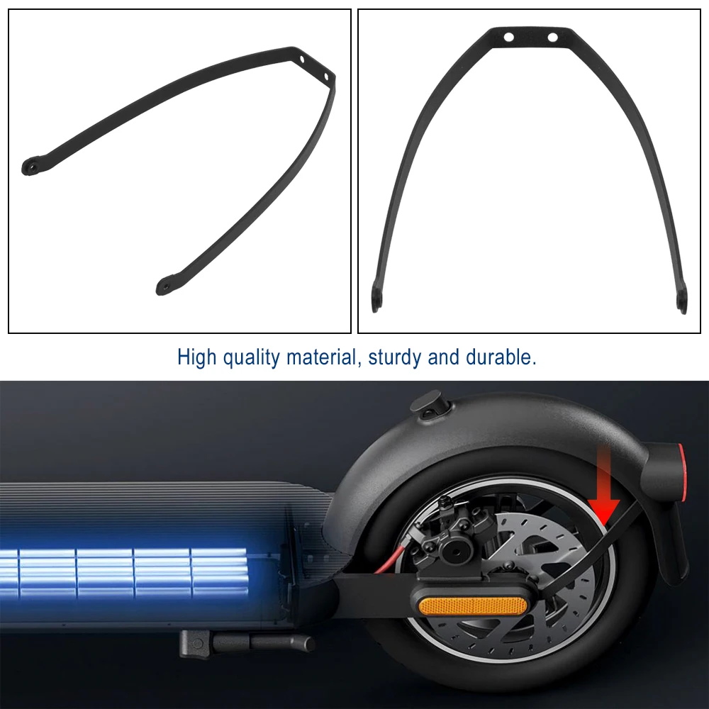 Garde-Boue Arrière Scooter Électrique 4 Trous - Remplacement ABS Avec Crochet
