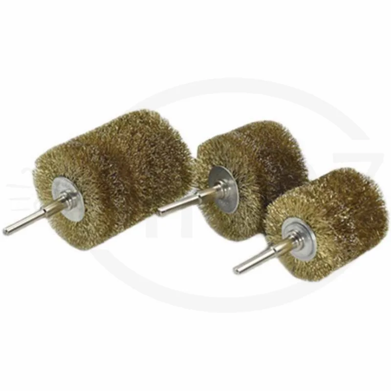 Steel Wire Brush Brass Plated Wheels Brushes Drill Rotary Tools Metal Rust Removal Polishing Brush 25mm 38mm 50mm 65mm- 100mm