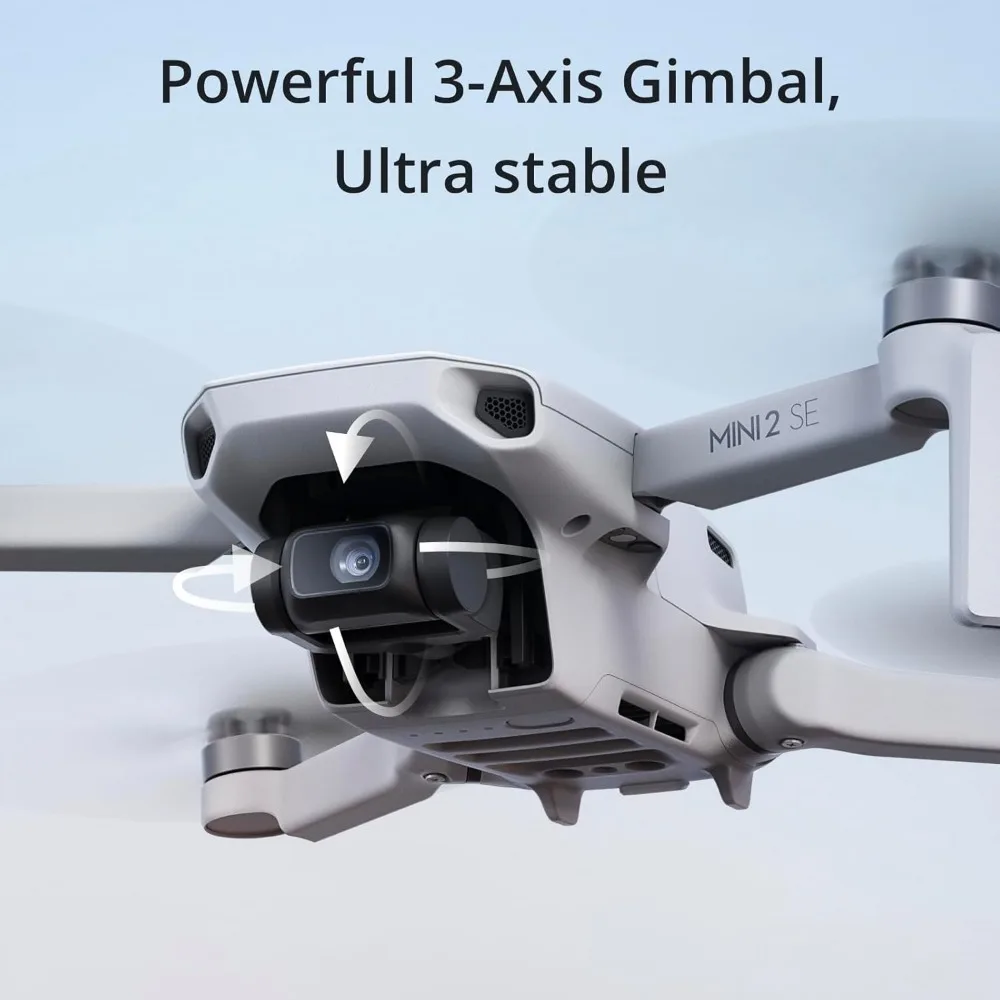 Mini 2 SE, Lightweight Mini Drone with QHD Video, Video Transmission, 31-Min Flight Time, 3-Axis Gimbal Drone for Beginners