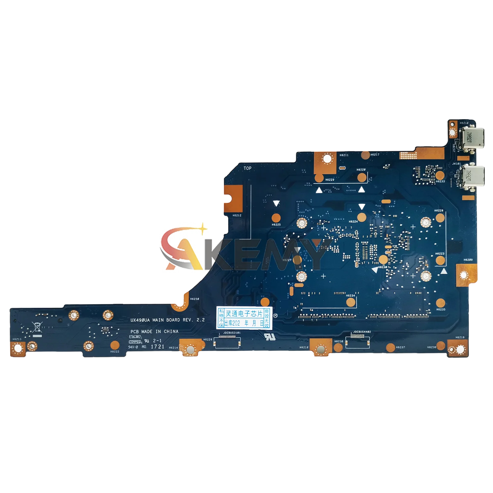 UX490UA Laptop Motherboard Für ASUS ZenBook UX490UAK UX490U UX490UAR UX490UA Notebook Mainboard Mit i3 i5 i7 CPU 100% tests OK
