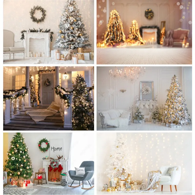 

ZHISUXI Christmas Photography Background Snowman Christmas tree Backdrops For Photo Studio Props 211114 NNBB-04