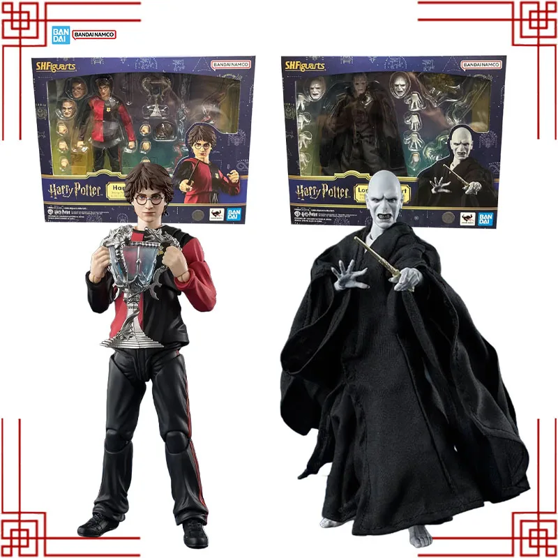 

Набор для сборки модели Кубка огня из серии S.H.Figuarts по мотивам Гарри Поттера от Bandai, оригинальная фигурка Волан-де-Морта из фильма, игрушки-фигурки SHF по мотивам Гарри Поттера.