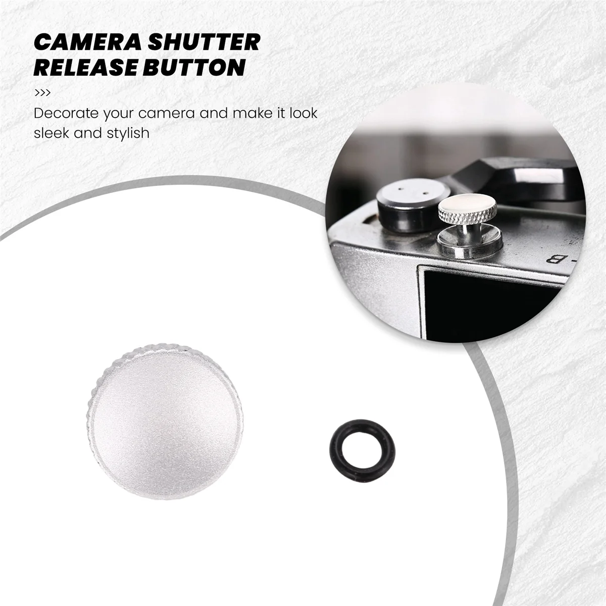 Camera Shutter Release Button Metal for XT30 XT20 XT10 XT3 XT2 XPRO2 X100F X100T RX1R RX10IV (Silver)