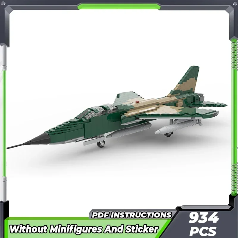 

Moc Building Bricks Military Model F-105G Wild Weasel Fighter Technology Modular Blocks Gifts Christmas Toys DIY Sets Assembly