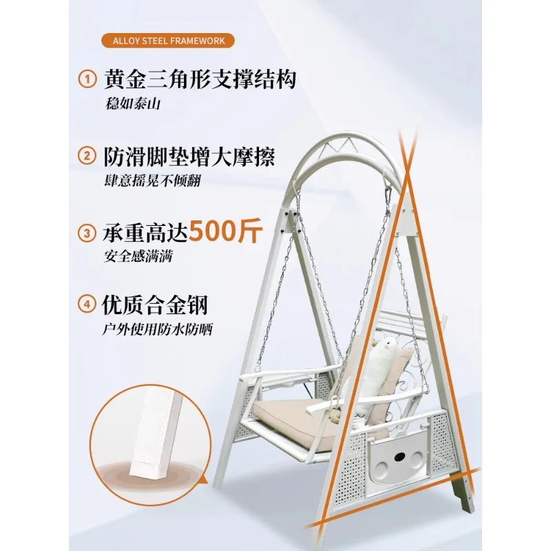 Swing Outdoor Garden Swing Indoor Balcony Rocking Chair Household ng Hanging ChaiHanging Basket Chair Outdoor Soft furnishings