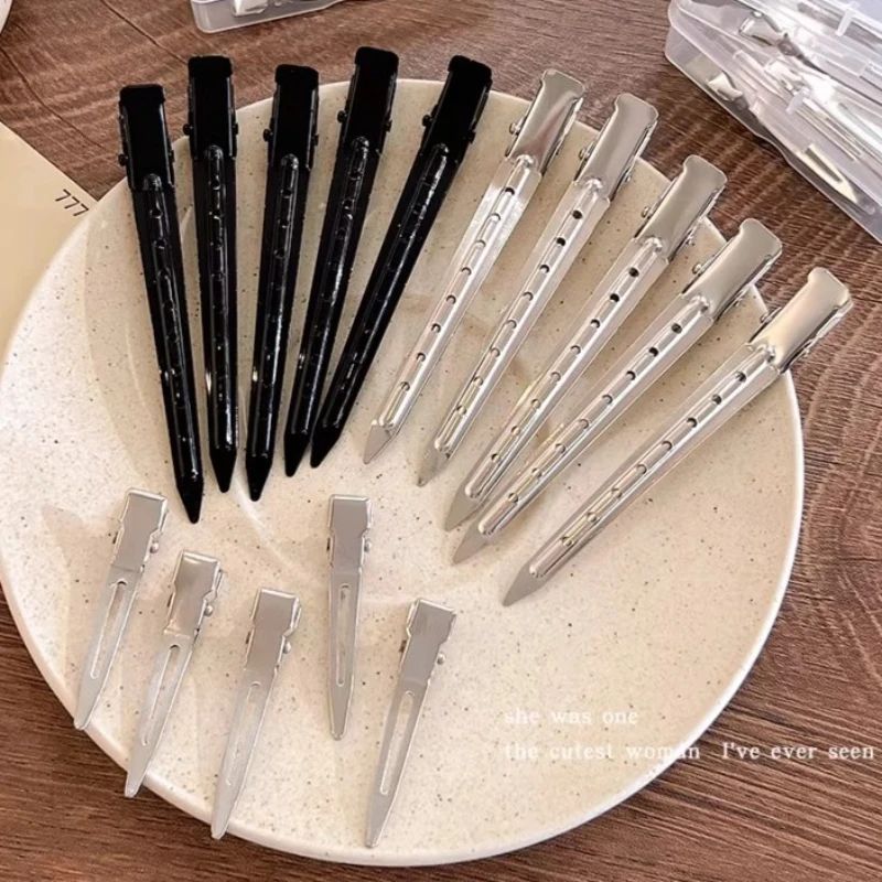 5/10 pçs grampo de cabelo de metal para estilo seccionamento salão hairpin braçadeira raiz do cabelo fofo diy clipe ferramenta acessórios para o cabelo profissional