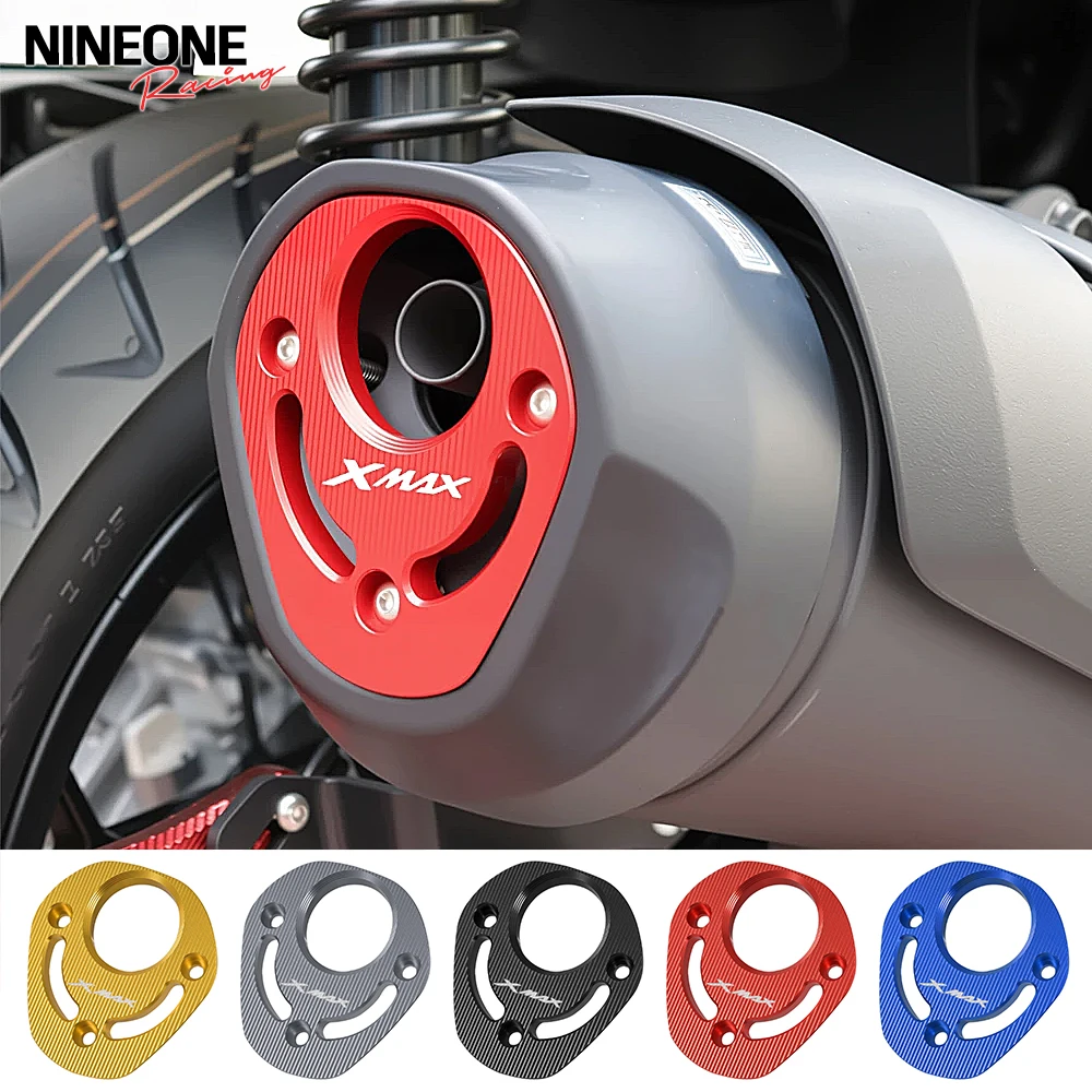 

Motorcycle CNC Exhaust Heat Dhield Protector Guard Decorative Cover For YAMAHA XMAX 300 XMAX300 X-MAX 300 2025 2026 Accessories