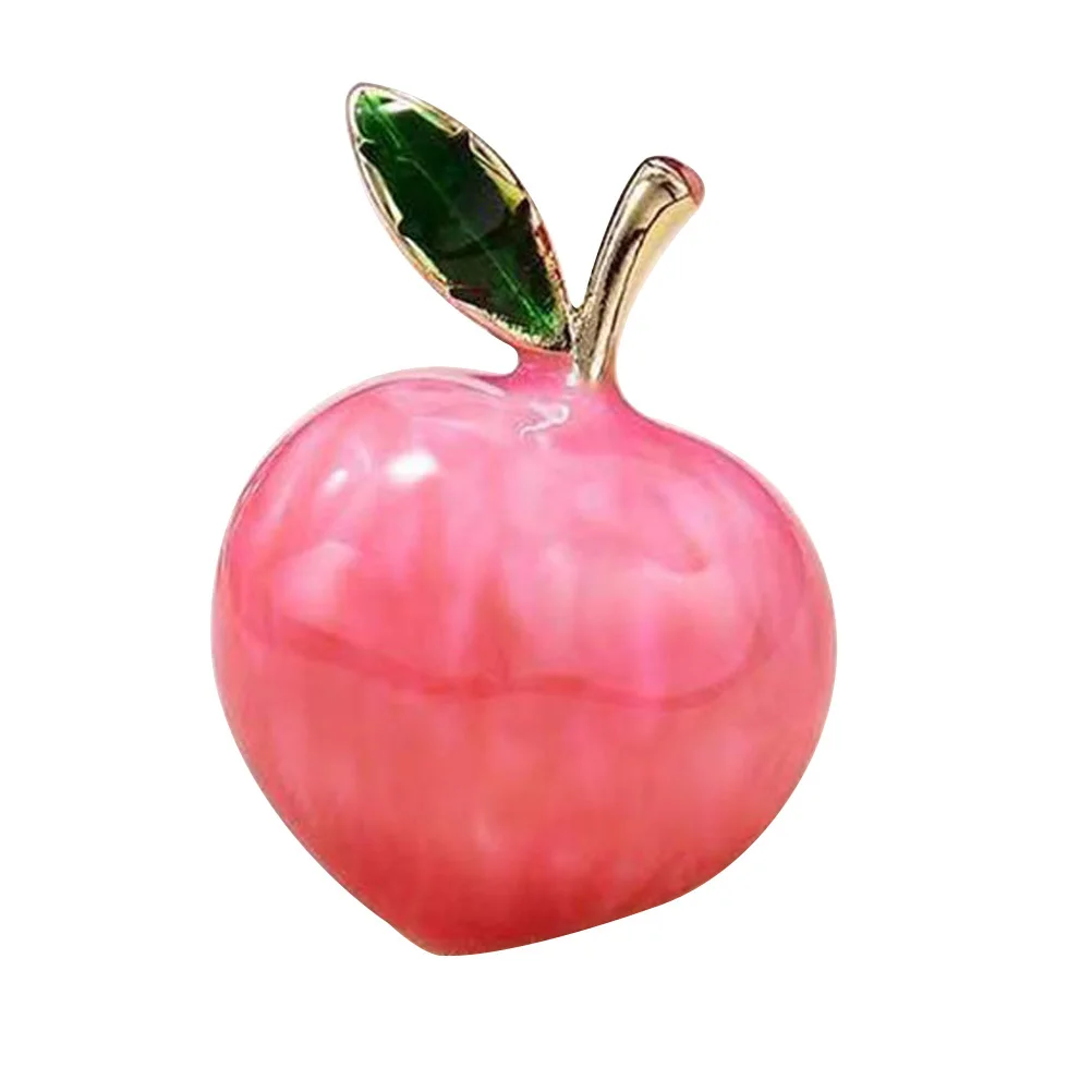 الخوخ بروش دبوس الفاكهة على شكل معدنية التلبيب دبوس للنساء الملابس وشاح قبعة دعوى بلوزة تي شيرت الزخرفية بروش مجوهرات هدية