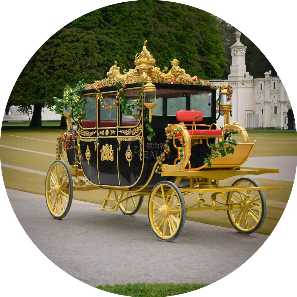 Royal Luxury Wedding Horse Carriage For Sale Special Transportation Horse Drawn Wagon