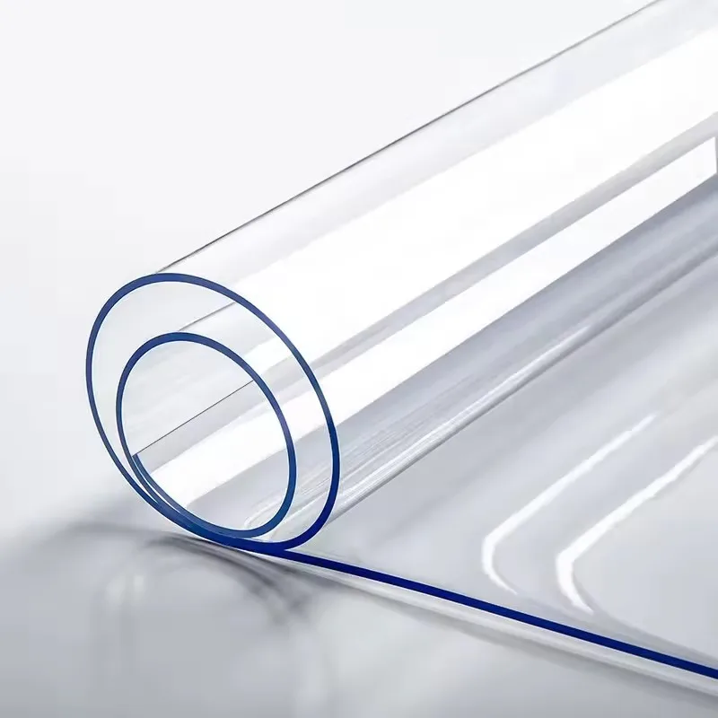 Soft Glass Tablecloth Transparent PVC Table Cloth Waterproof Oil Proof Kitchen Dining Rectangular Table Cover Matte Clear