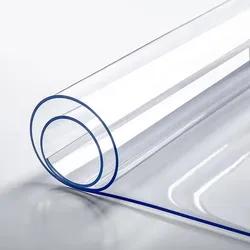 Soft Glass Tablecloth Transparent PVC Table Cloth Waterproof Oil Proof Kitchen Dining Rectangular Table Cover Matte Clear