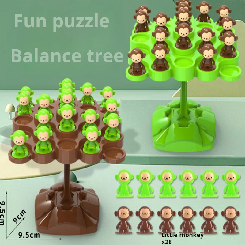 Monkey Balance Tree Focus Balance Training Children\'s Toys Folding Music Series Parent Child Interactive Board Game