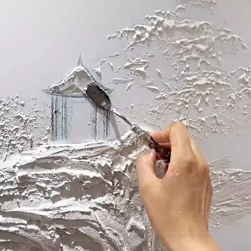 1KG Modeling Paste 12 Colors Acrylic Texture Medium Bucket Base Paint for Oil Painting Art Creation Handcraft Drawing Supplies