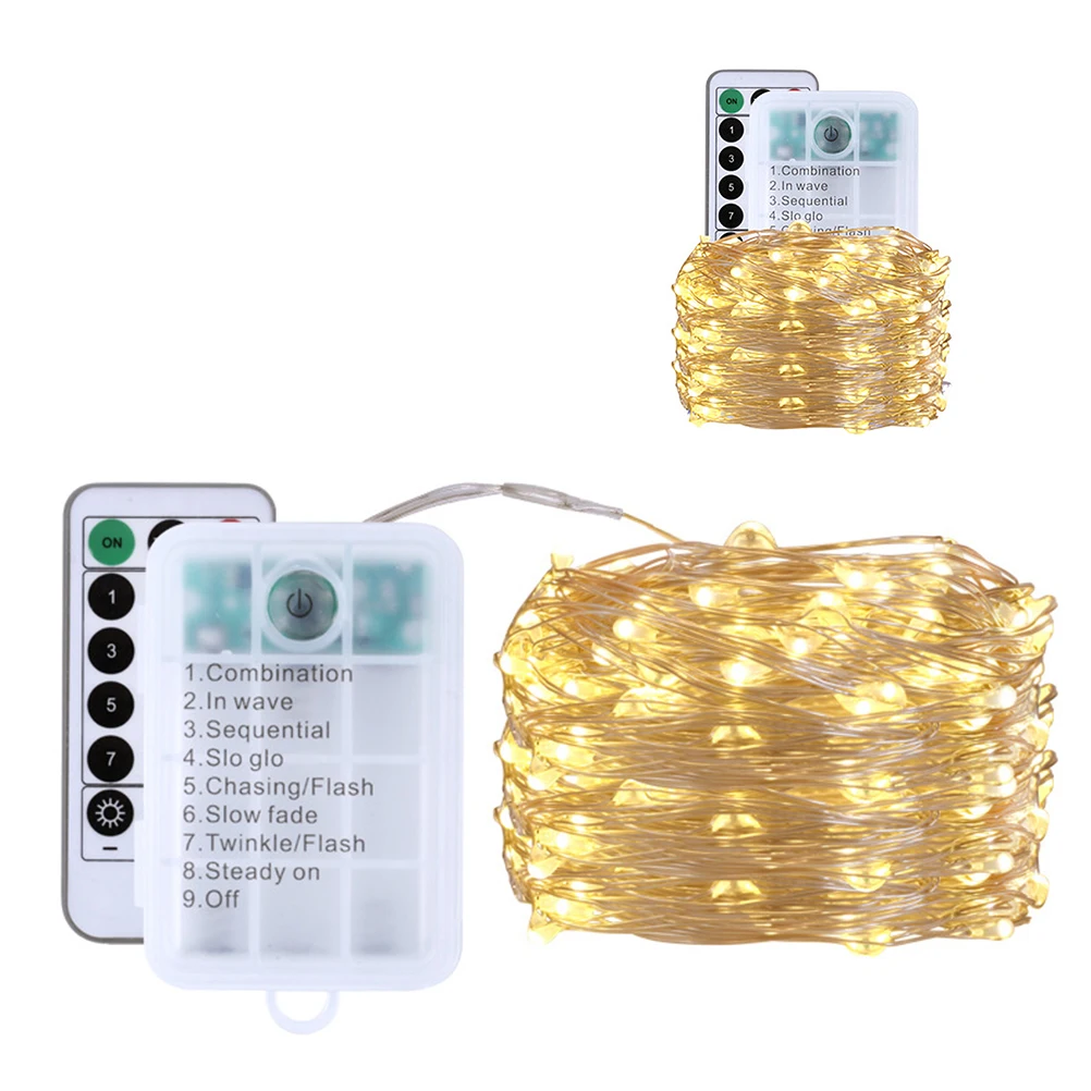 

1Pcs Waterproof Remote Control LED Star String Lights USB Charging Party Festival Decoration