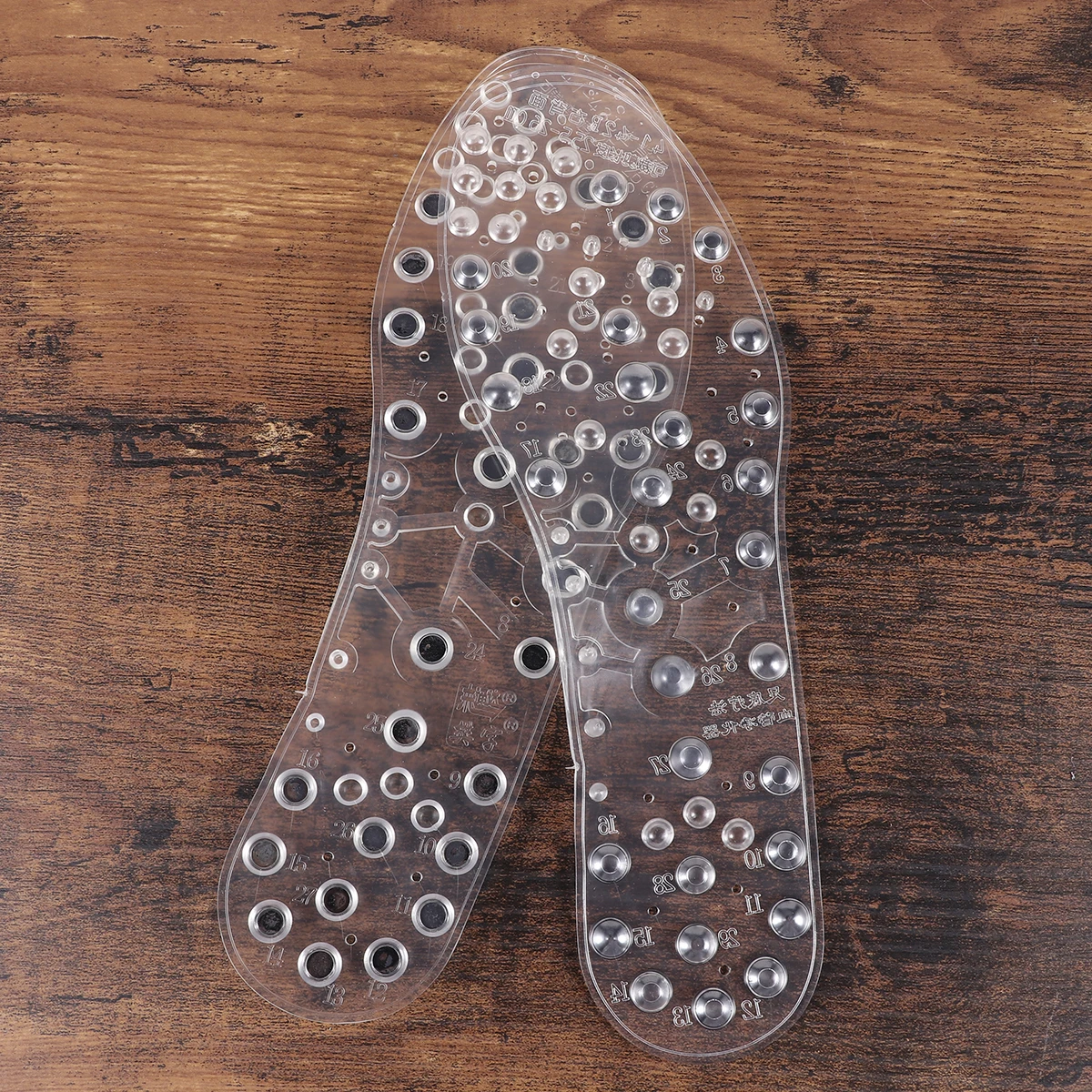 

Magnetic Massage Insoles Multifunctional Foot Care Reflexology Acupressure Therapy Sweat Separating Deodorizing TPR Material
