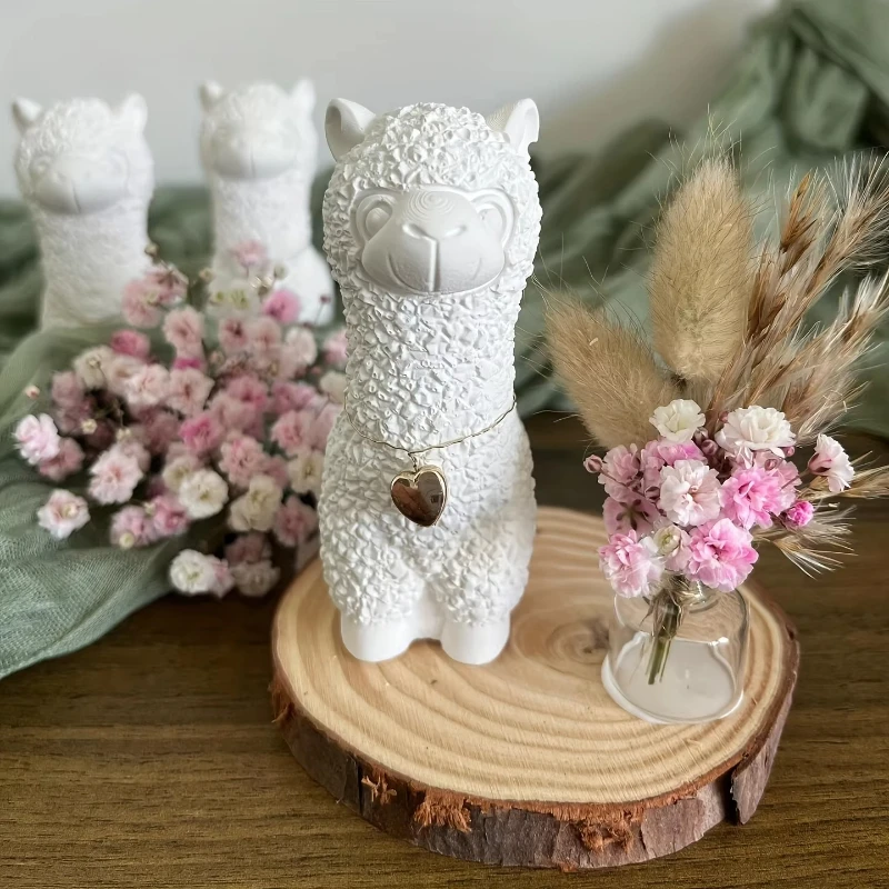 

Симпатичная силиконовая форма из альпаки для рукоделия из смолы и ароматических свечей своими руками, идеально подходящая для домашнего декора и идеи праздничных подарков