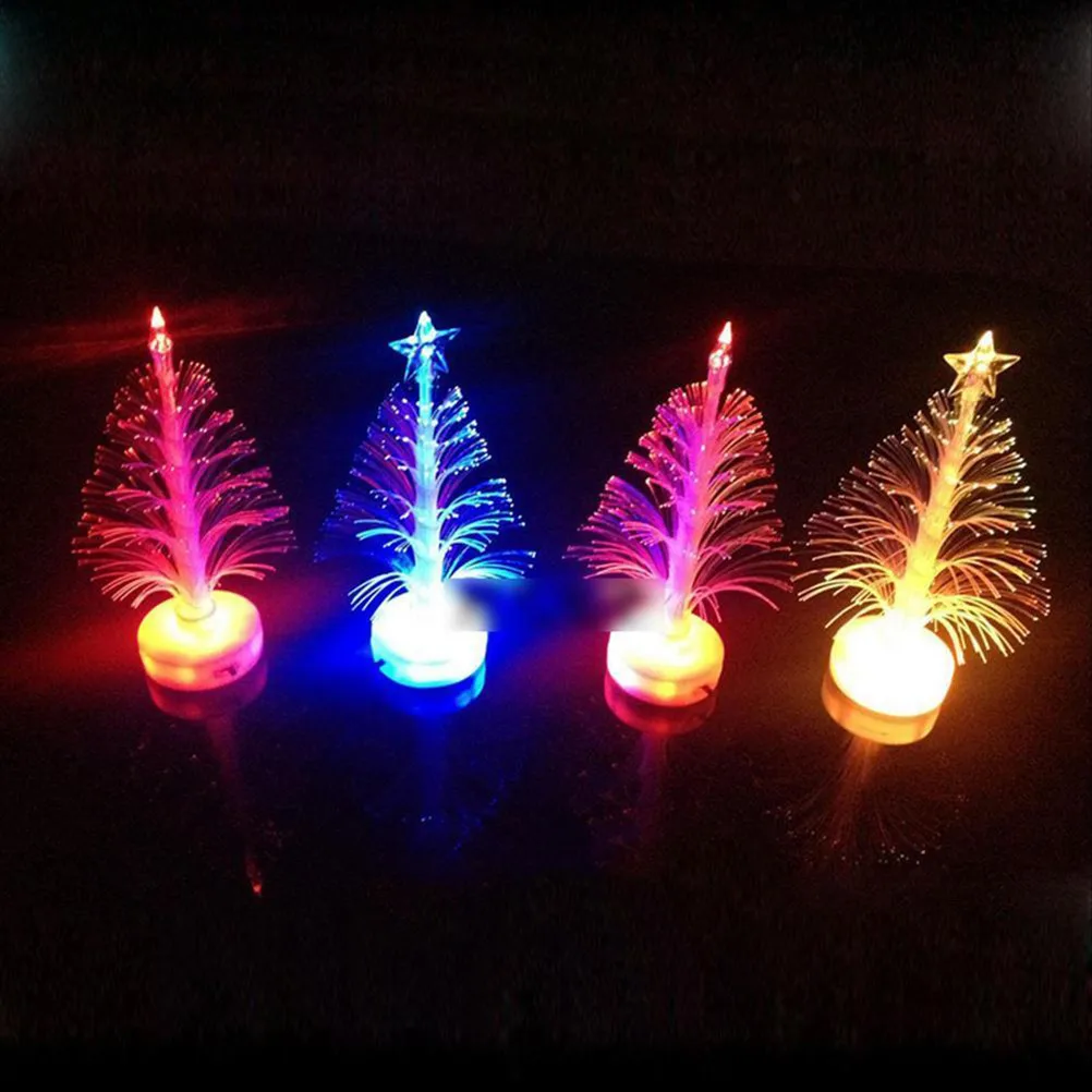 Lovely Colorful LED Fiber Optic Nightlight Christmas Tree Lamp Light Children Xmas Gift