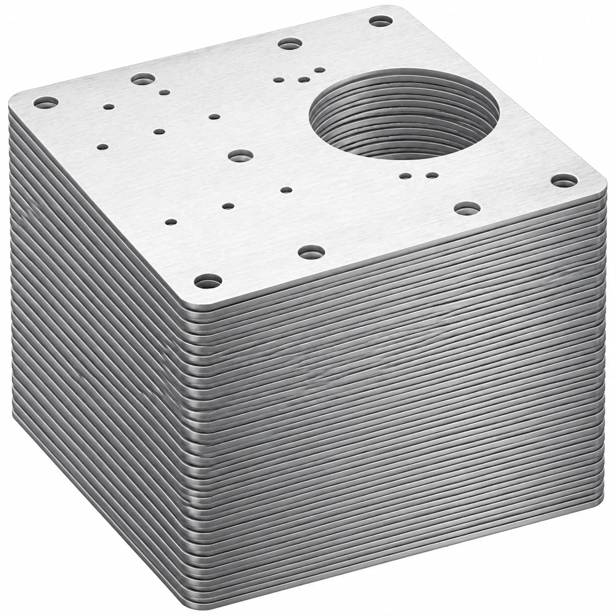 ACabinet Hinge Repair Plate Kits Stainless Steel Door Hinge Mounting Plate with Holes for Home Kitchen Cupboard Furniture