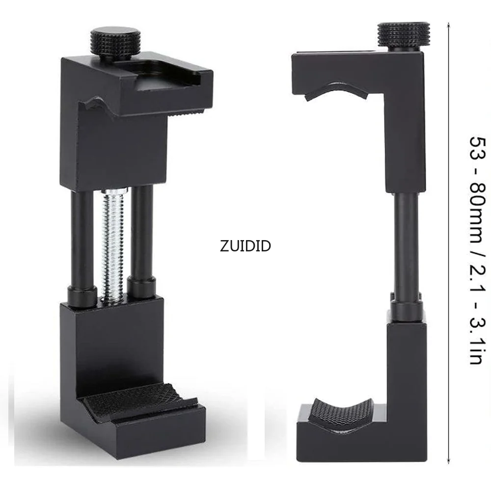 ZUIDID Metal Phone Holder Tripod Mount Monopod Clip Clamp Cold Shoe for iPhone 8 X XR XS 11 12 13 Mini Pro Max Samsung Xiaomi