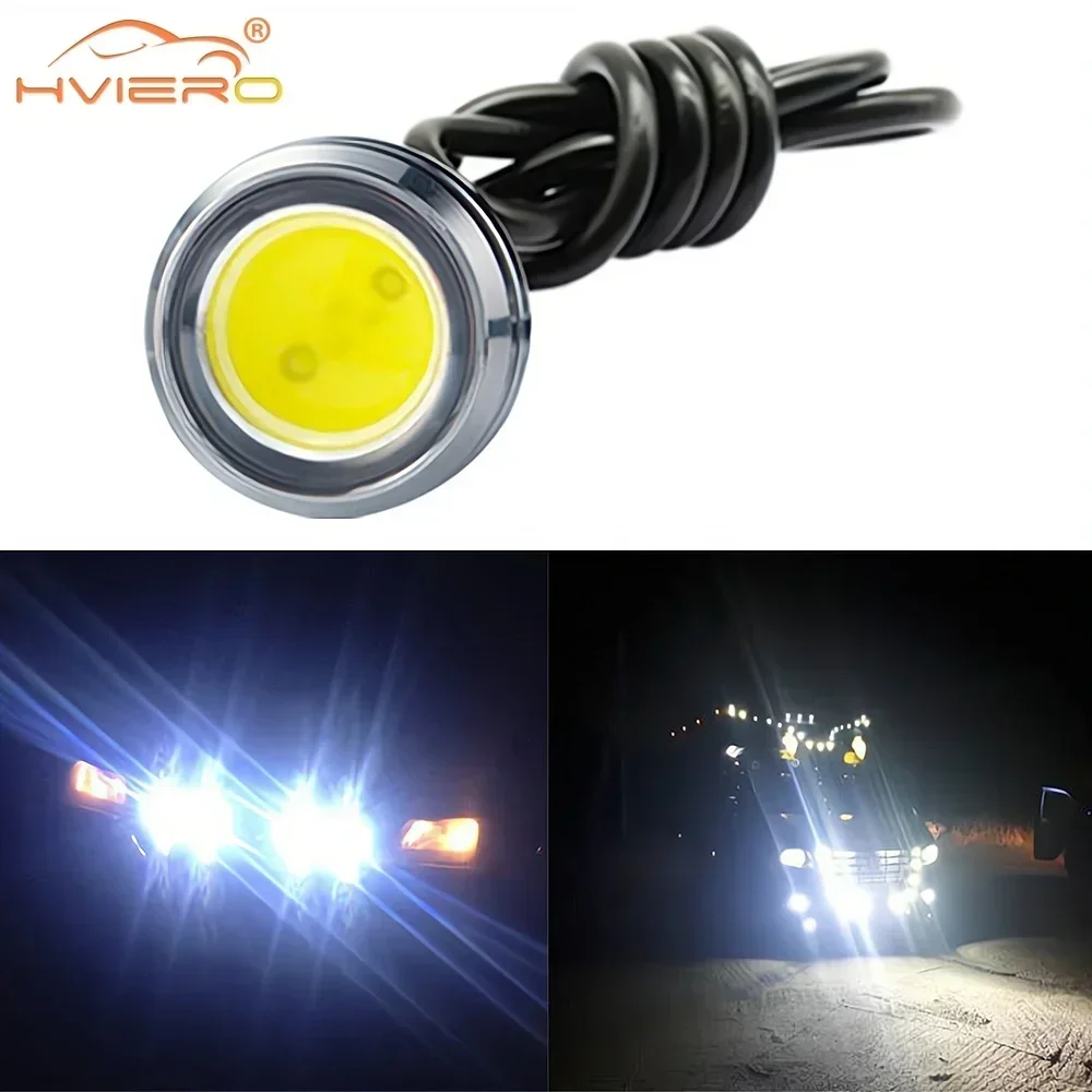 

2X Auto White Red Blue 23mm Eagle Eye Daytime Running DRL Car Moto Backup Led Parking Turn Signal Brake Bulb Day Light Fog Lamp