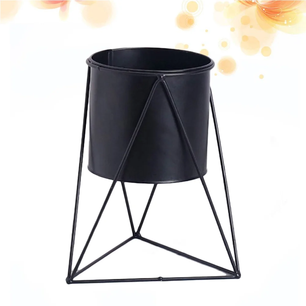 

Hanging Plant Pots Planter for Indoor Plants Metal Flowerpot Supporting Stand Planters Black