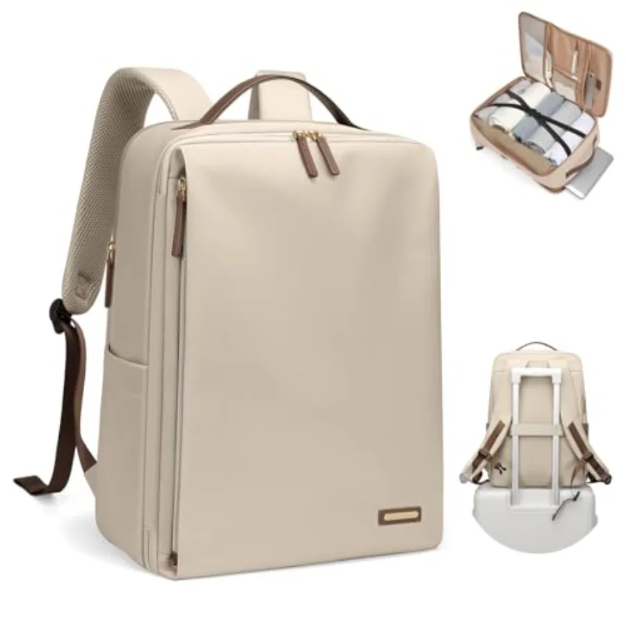 

Stylish Laptop Backpack for Women Airline Approved Perfect for Work College and Travel Multi-Functional Casual Daypack Fits 17.