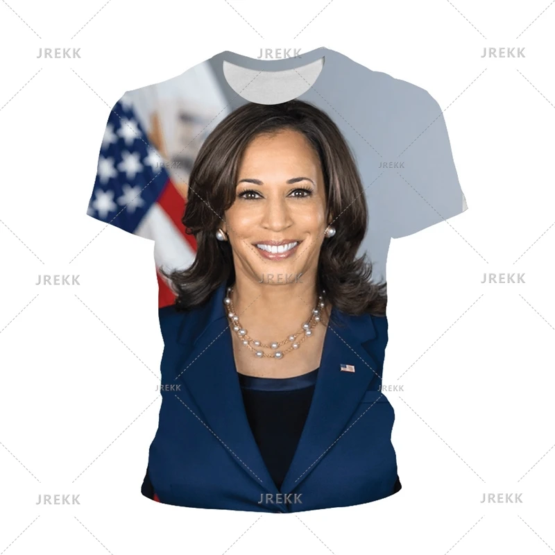 New In Kamala Harris T-Shirt Men United States Presidential Election Graphic T Shirts Fashion 2024 American Women Tee Shirt