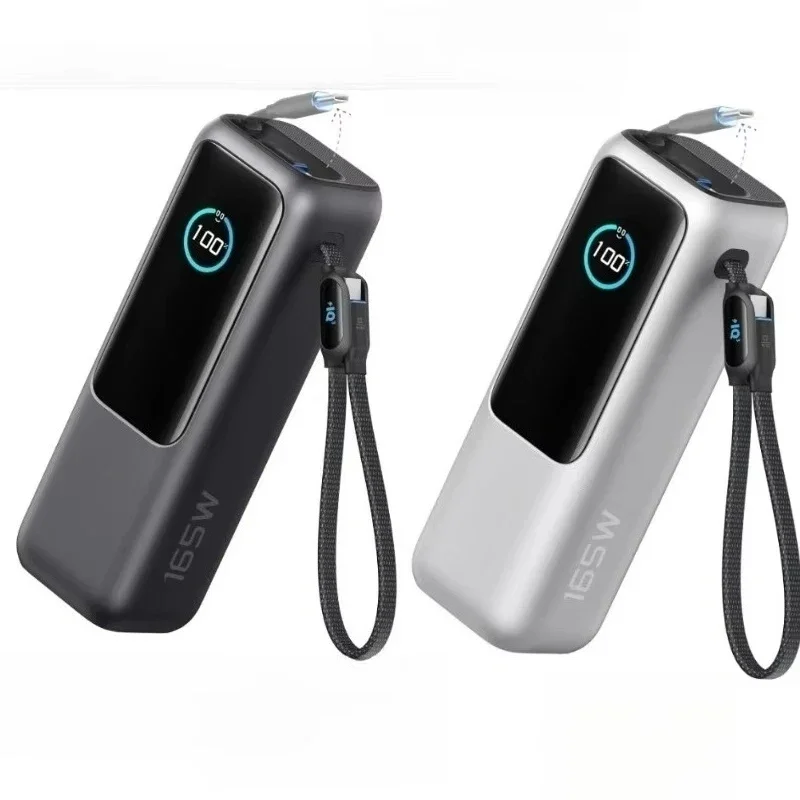 Hot Selling Zolo A1695 25000mAh 165W Ultra-Fast Power Bank with Retractable Type-C Double Wire for