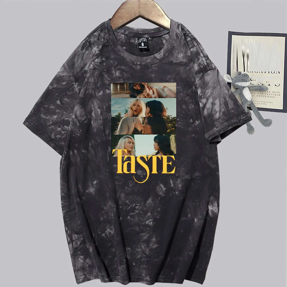 Sabrina Carpenter Taste Short n' Sweet Retro Tie Dye Shirt Unisex Round Neck Short