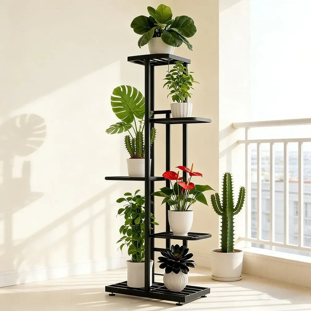 

Plant Stand Of The Year AllInOne 6 5Tier Metal Plant Stand Holds 7 6 Pots Versatile Indoor Outdoor Display Stand Ideal Choice F