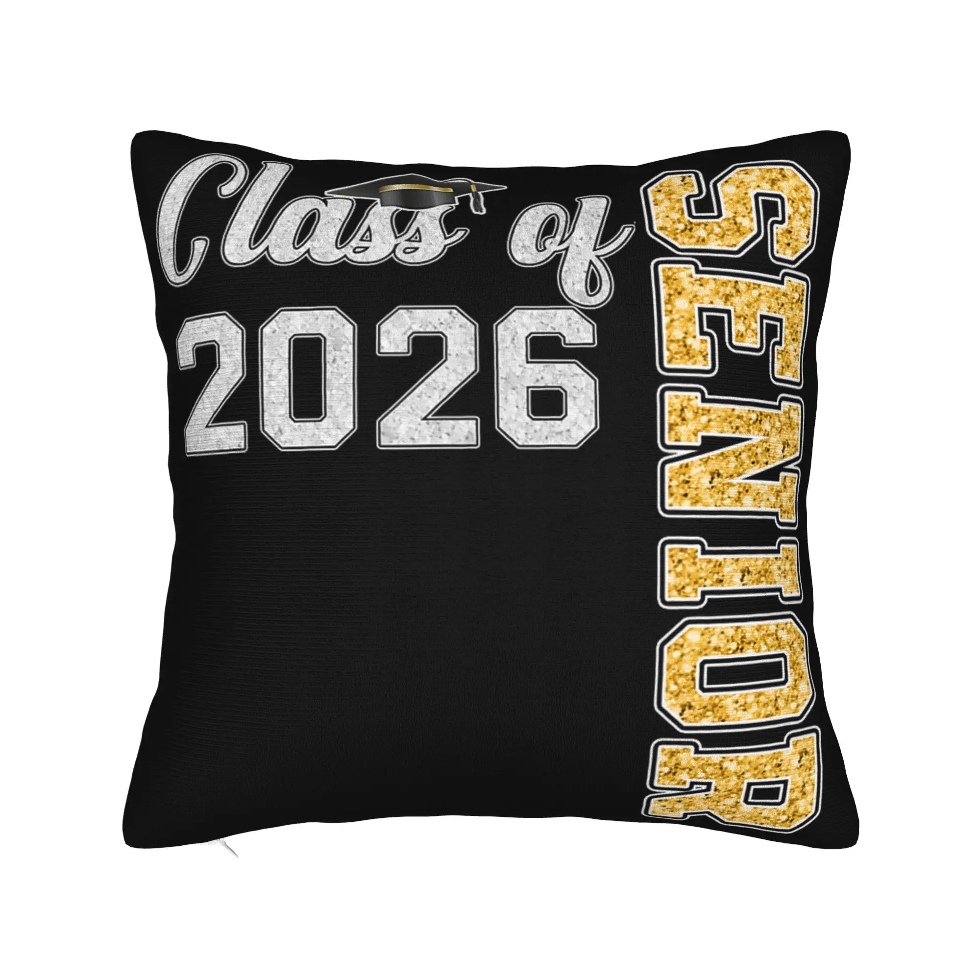 Decorative Pillow Cover Class of 2026 Senior Graduation Merch Home  Throw Pillow Case Cover Square Multi Size