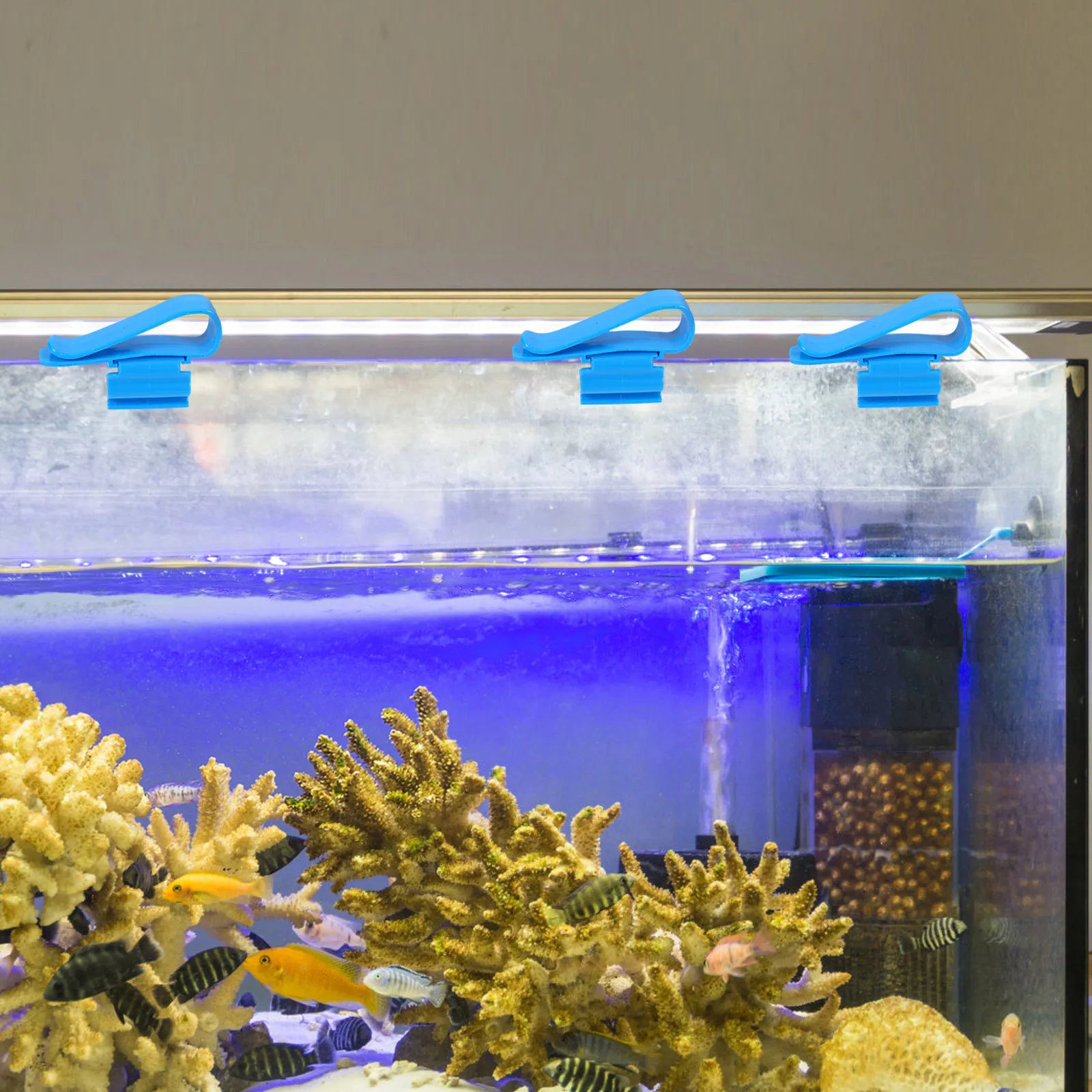 

6Pcs Aquarium Hose Clamp Durable Water Pipe Fixing Clips Multi-Functional Fish Tank Accessories Clear Filtration